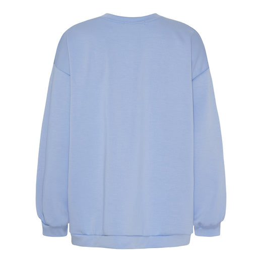 Marta Du Chateau - Mdchibiscus Sweatshirt 22659 - Sky Blue Sweatshirts 