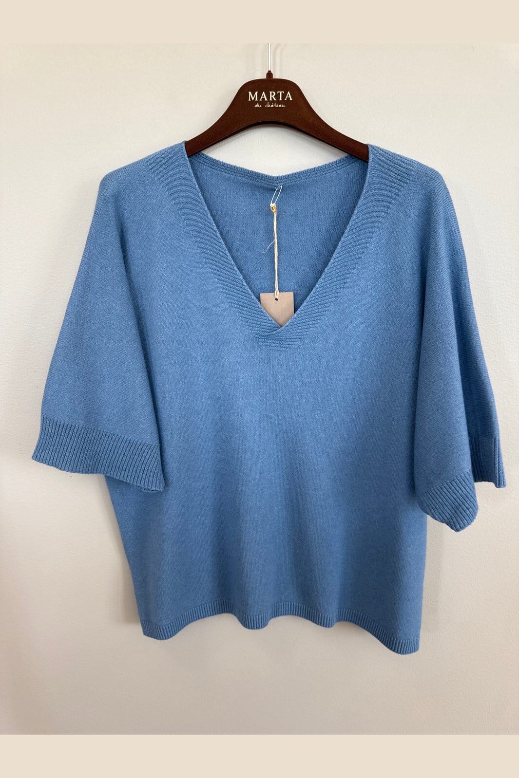 Marta Du Chateau - Mdcinaya Knit 9587 - Jeans Blue Melange