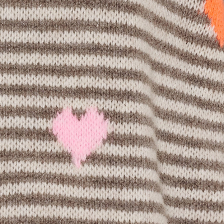 Marta Du Chateau - Mdcindie Knit 8112 - Beige/Fango Strikbluser 
