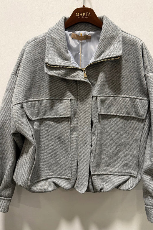 Marta Du Chateau - Mdclumi Jacket 7896 - Grigio Jakker 