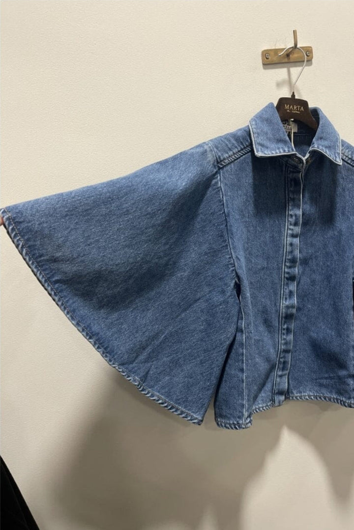 Marta Du Chateau - Mdcmarika Shirt MDC237-V9081B - Blue Denim