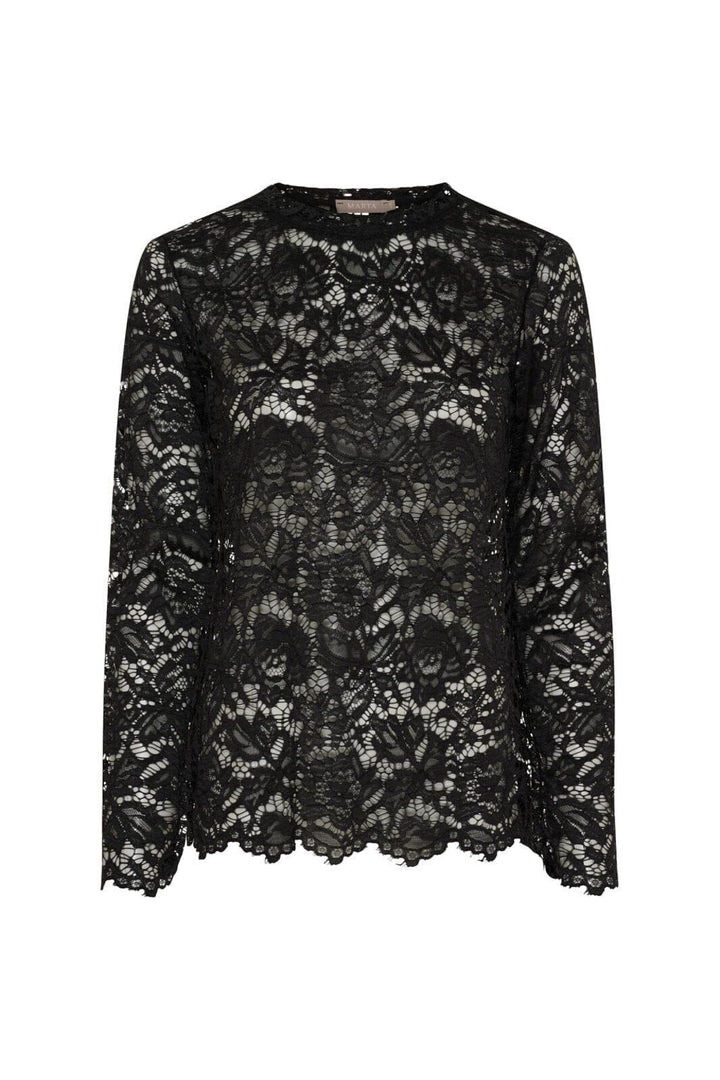 Marta Du Chateau - Mdcmilley Ls Tee 7707 - Black
