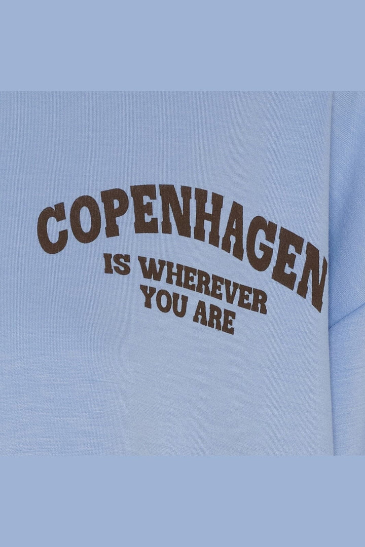 Marta Du Chateau - Mdcnete Cardigan 22669 - Sky Blue/Brown