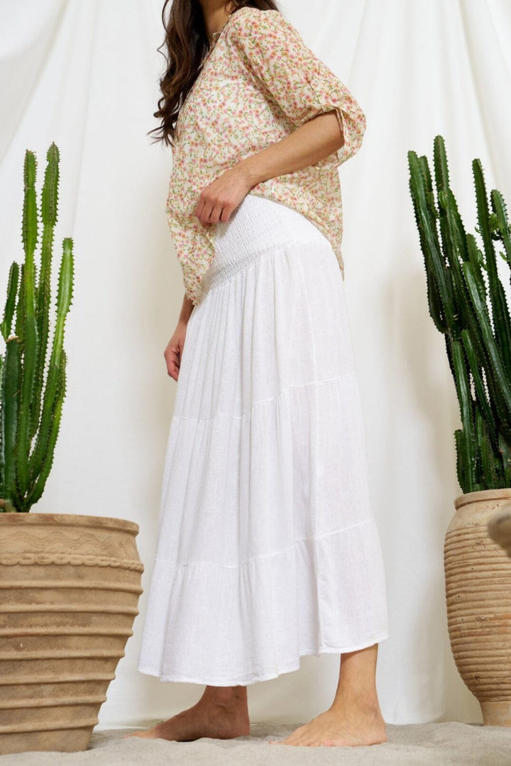 Marta Du Chateau - Mdcprincess Skirt 5201 - Solid White Nederdele 