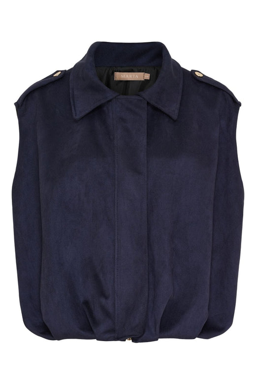 Marta Du Chateau - Mdcsasha Vest 7919 - Navy Veste 