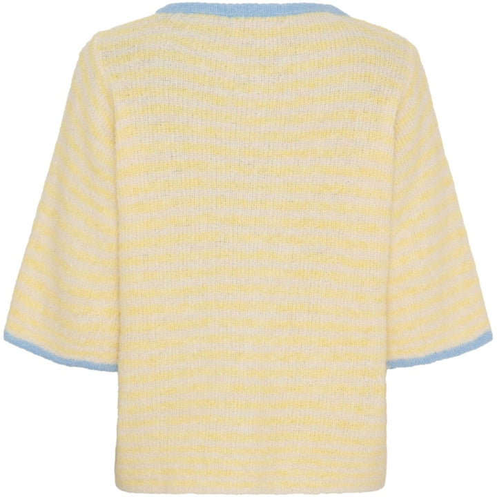 Marta Du Chateau - Mdcsusanne Knit 8262 - Yellow Strikbluser 