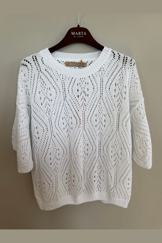 Marta Du Chateau - Mdcvina Knit 6592 - White