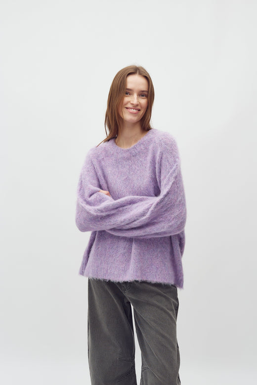 MbyM - Gillis-M 66710009 - T91 - Gentle Violet Melange Strikbluser 