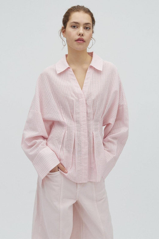 MbyM - Isidor-M 63481221 - V86 - Pale Pink Stripe Skjorter 