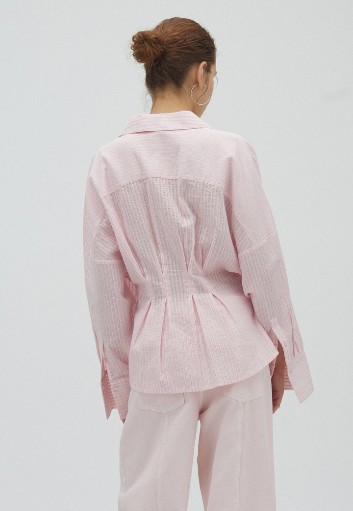 MbyM - Isidor-M 63481221 - V86 - Pale Pink Stripe Skjorter 