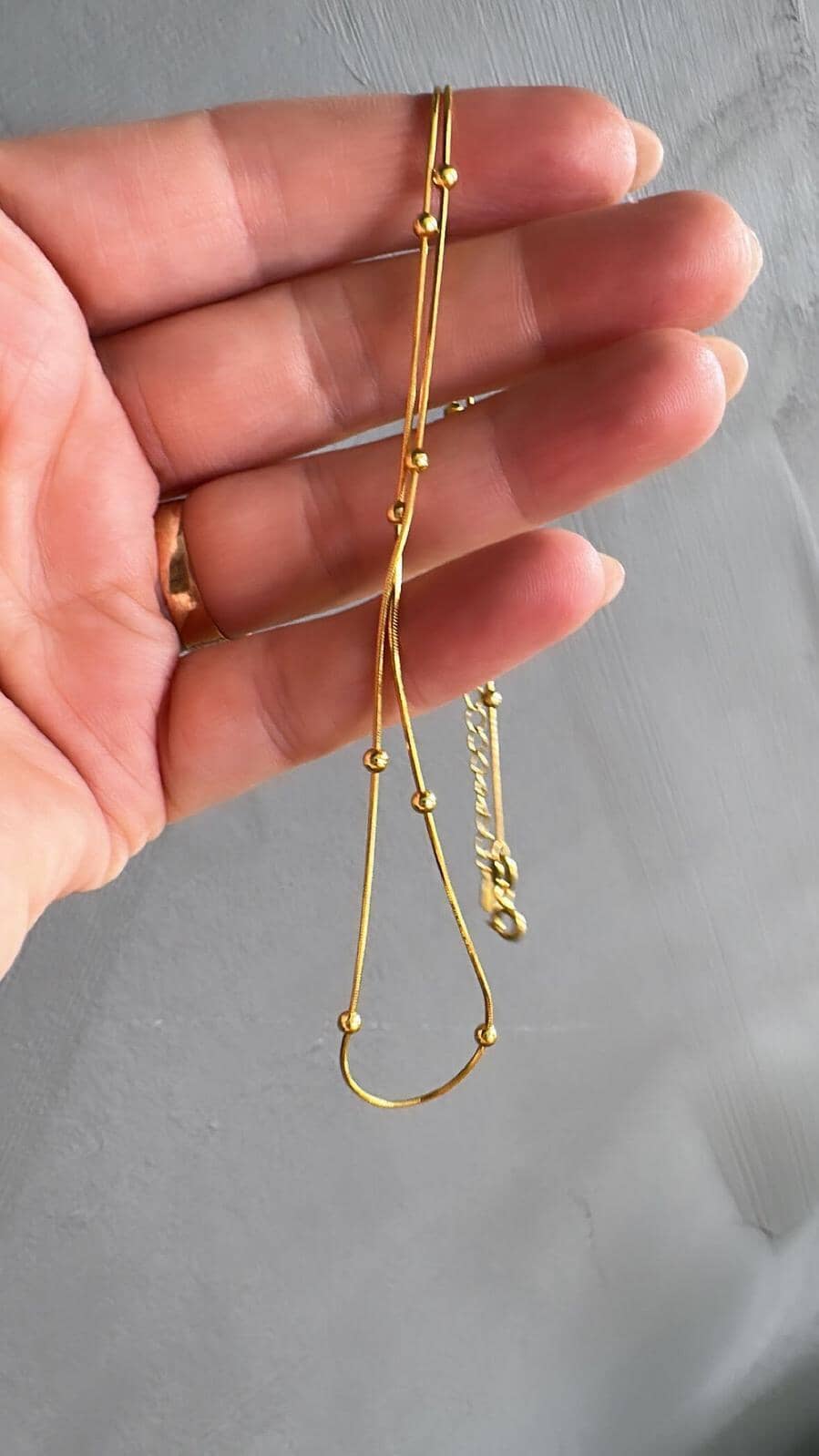 Mellow Moon - Ball Necklace 2 - Golden Halskæder 