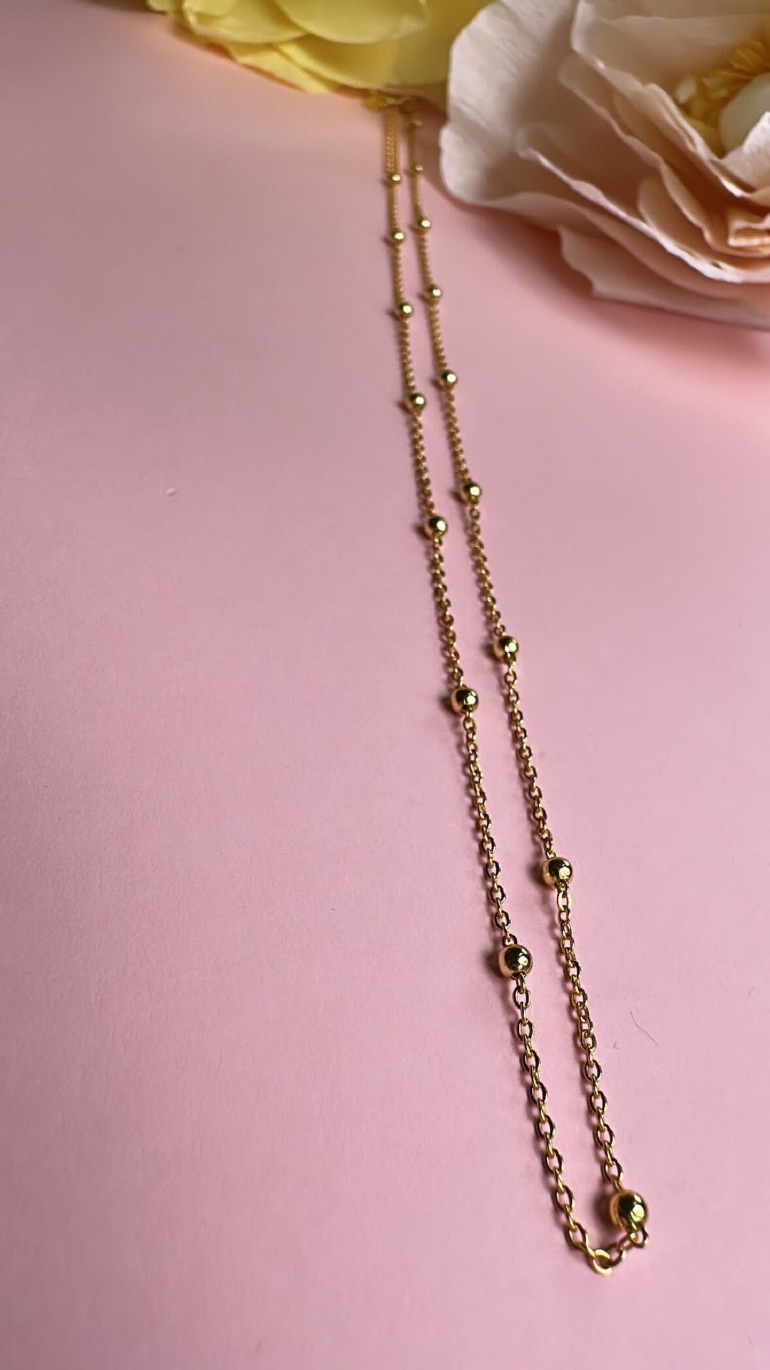 Mellow Moon - Ball Necklace 3 - Golden Halskæder 