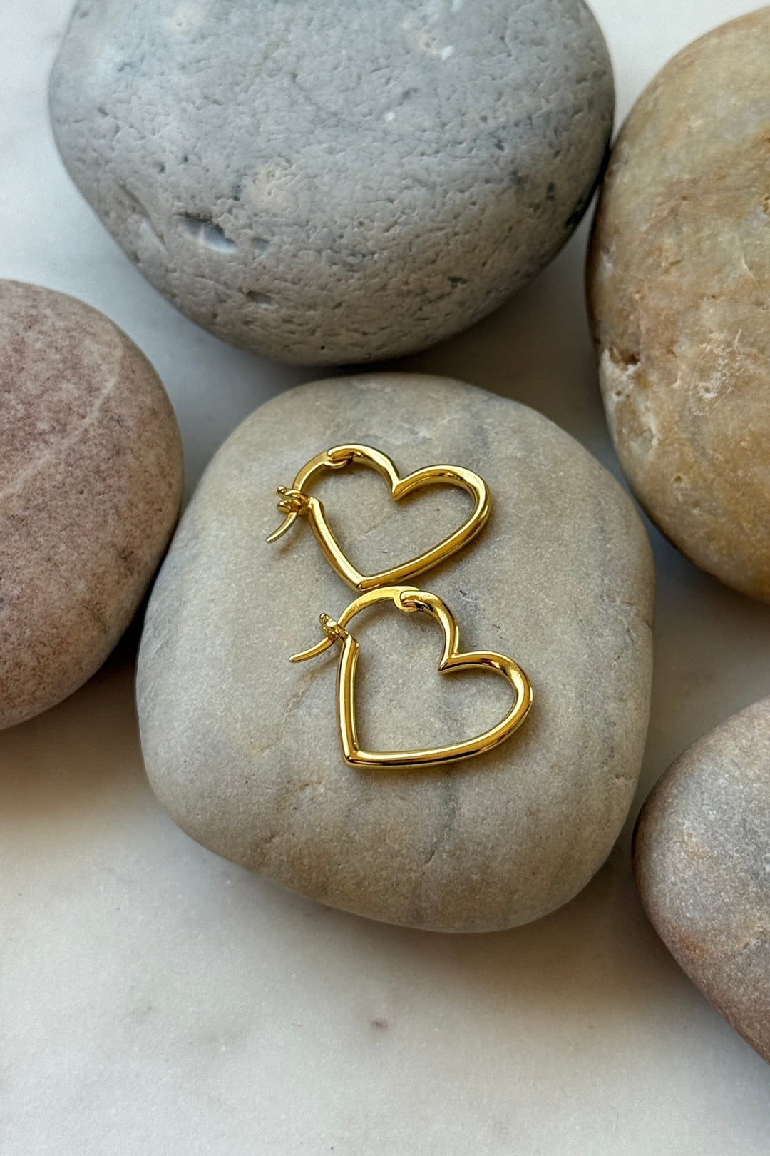 Mellow Moon - Heart Earring small Øreringe 