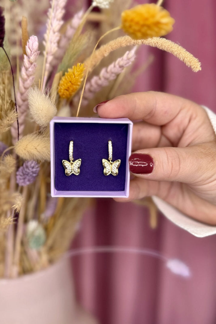 Mellow Moon - Hyacint Earring - Forgyldt Øreringe 