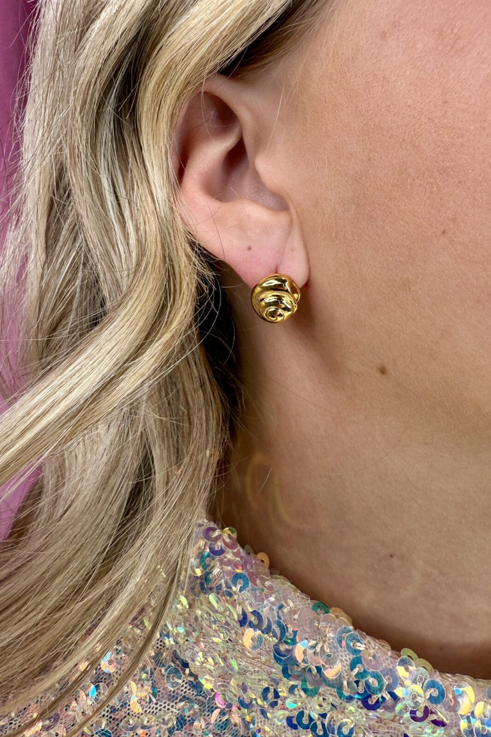 Mellow Moon - Iris Earring - Forgyldt 