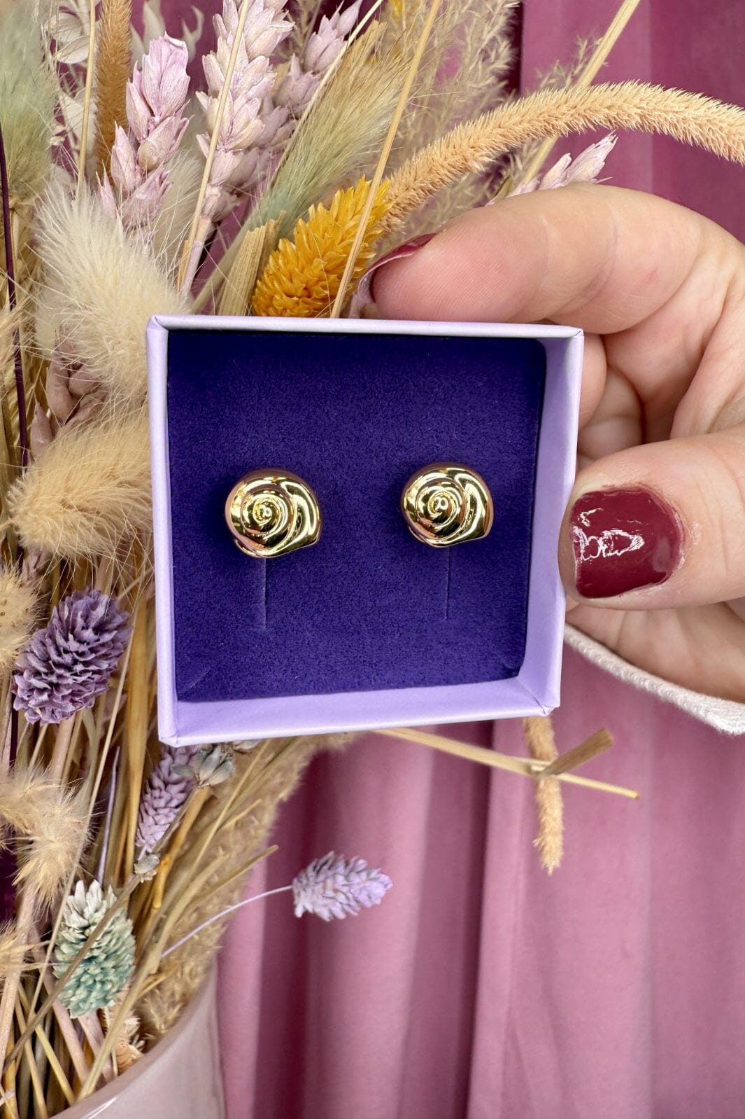 Mellow Moon - Iris Earring - Forgyldt 