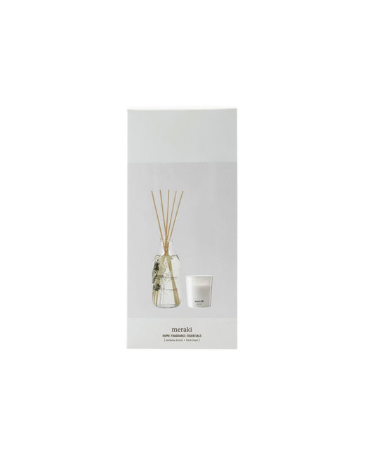 Meraki - Gift Box, Verbena Drizzle Diffuser + Fresh Linen Scented Candle 60 G., 240|60 Ml|g - 900002871