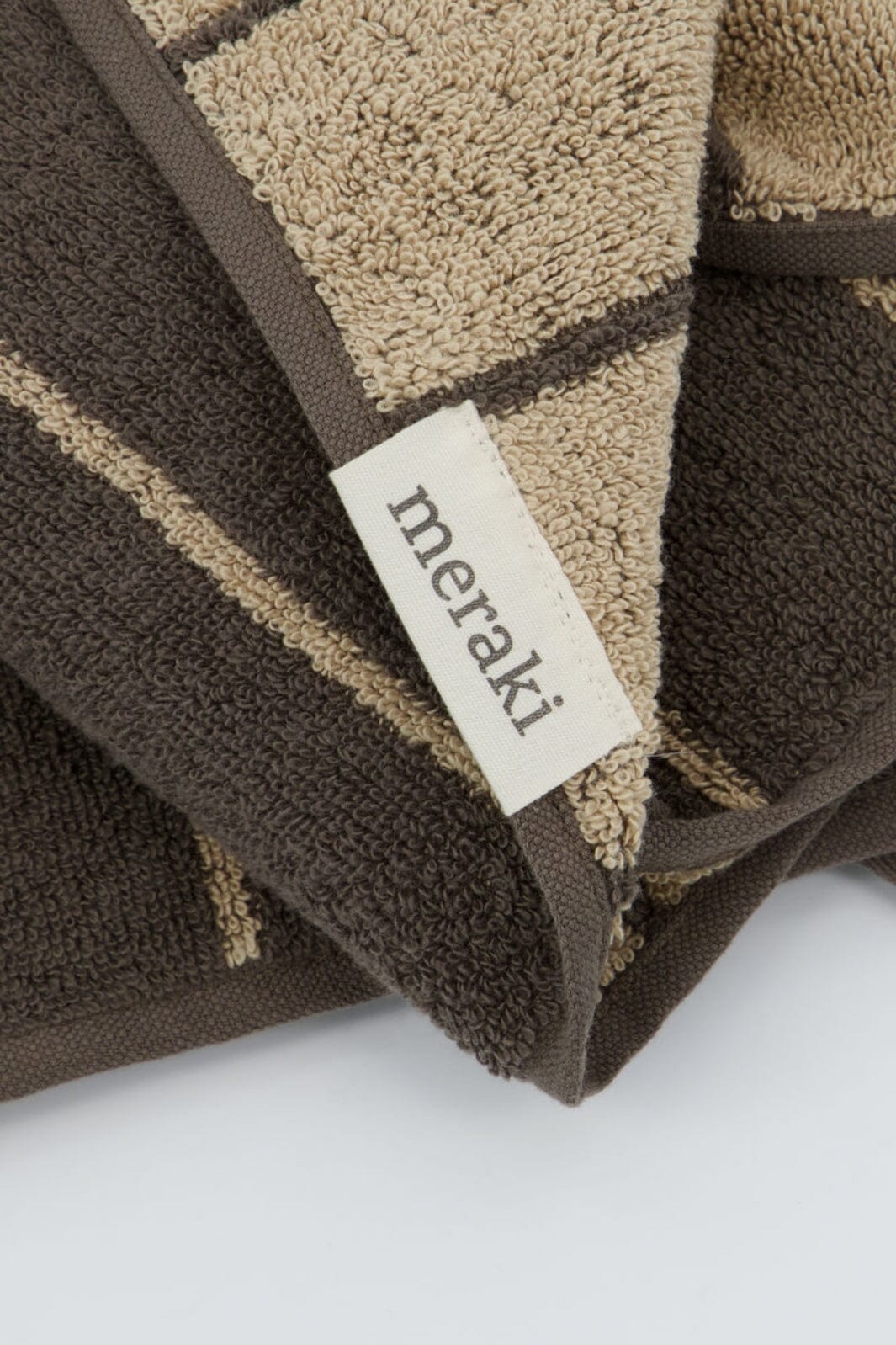 Meraki - Håndklæde, Stripe, 50 x 100, Army Håndklæder 