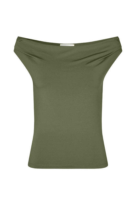 Modström - Himamd Off-Shoulder Top 57928 - 2201 - Army Dust