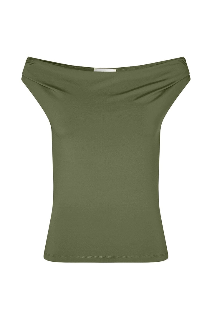 Modström - Himamd Off-Shoulder Top 57928 - 2201 - Army Dust