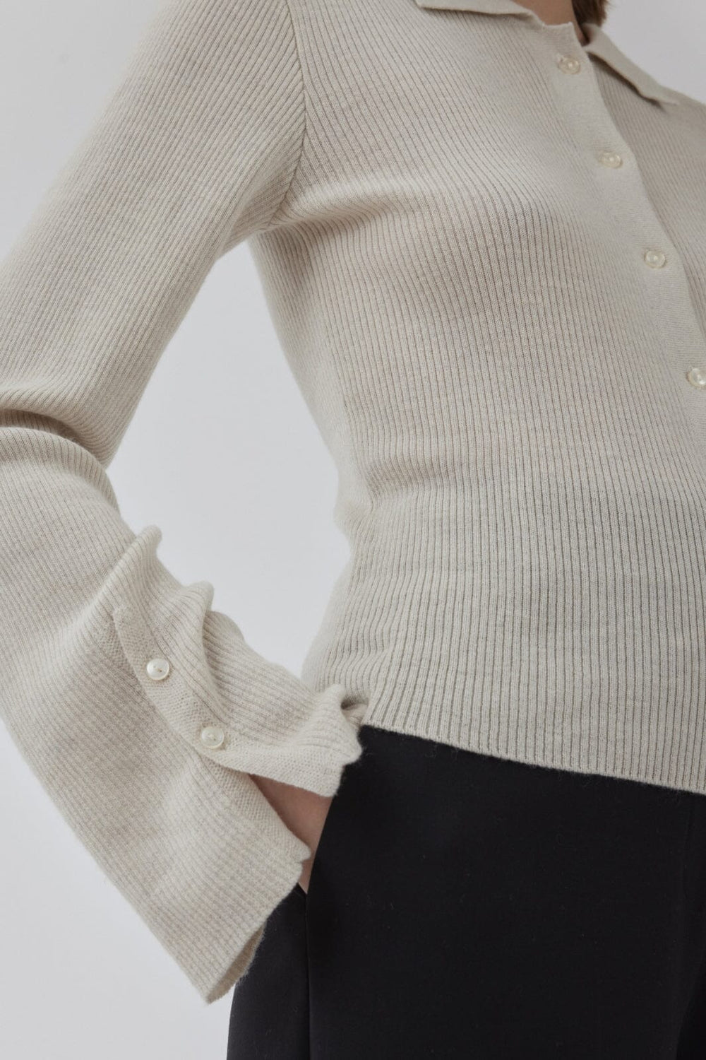 Modström - Hirokimd Cardigan 57474 - 100 - Summer Sand