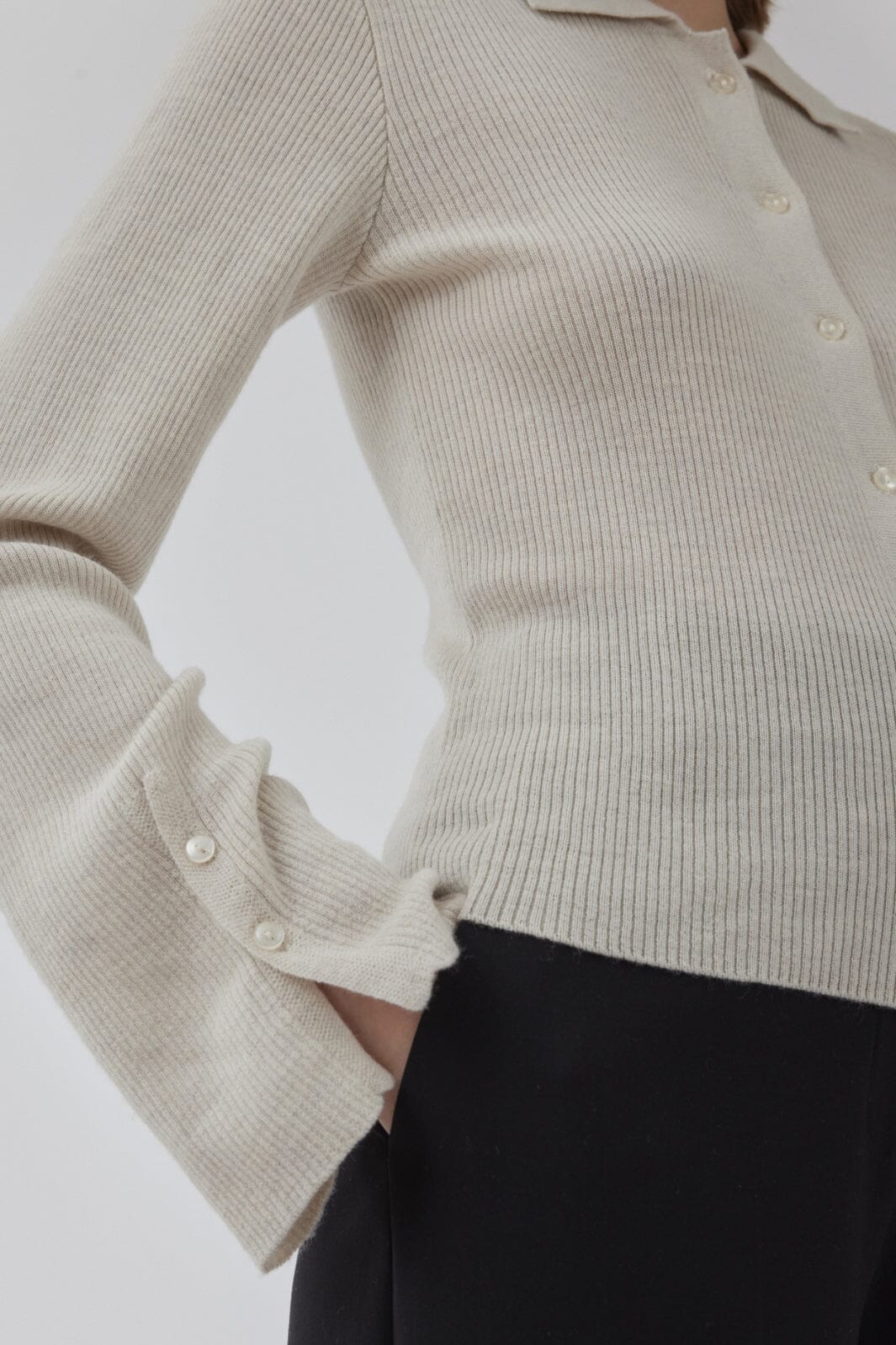 Modström - Hirokimd Cardigan 57474 - 100 - Summer Sand
