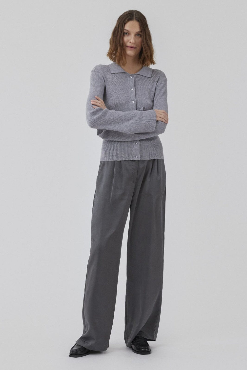 Modström - Hirokimd Cardigan 57474 - 7087 - Grey Melange