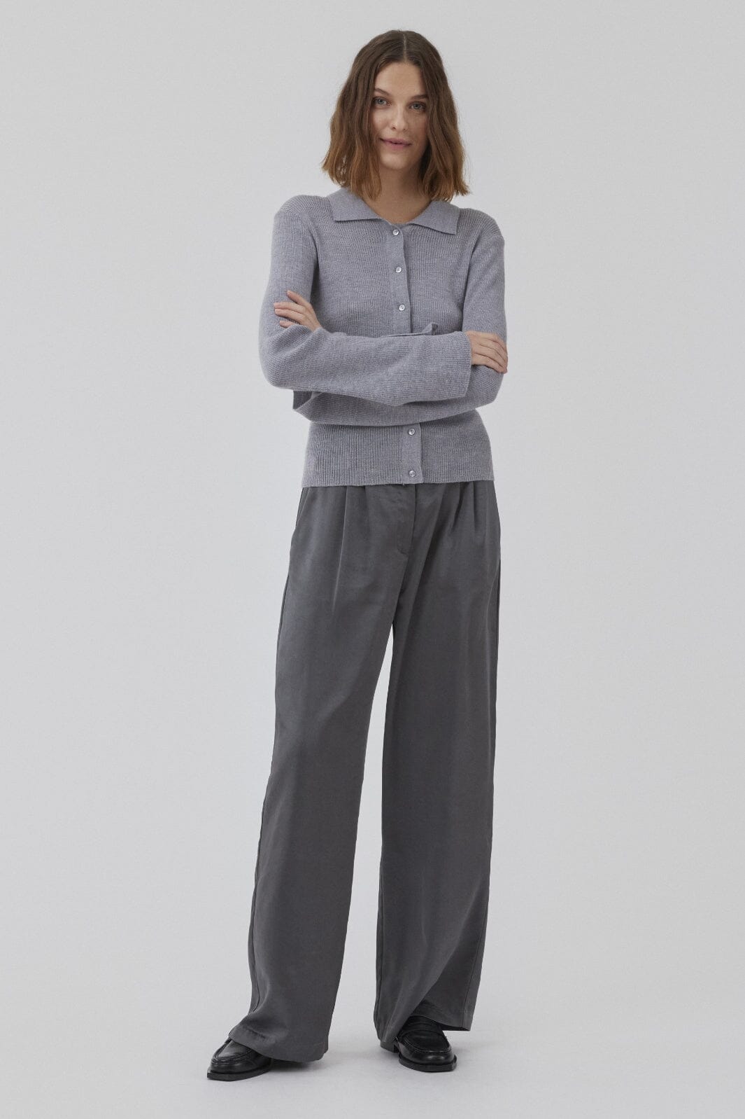 Modström - Hirokimd Cardigan 57474 - 7087 - Grey Melange