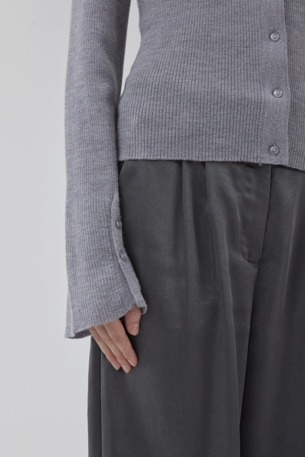 Modström - Hirokimd Cardigan 57474 - 7087 - Grey Melange