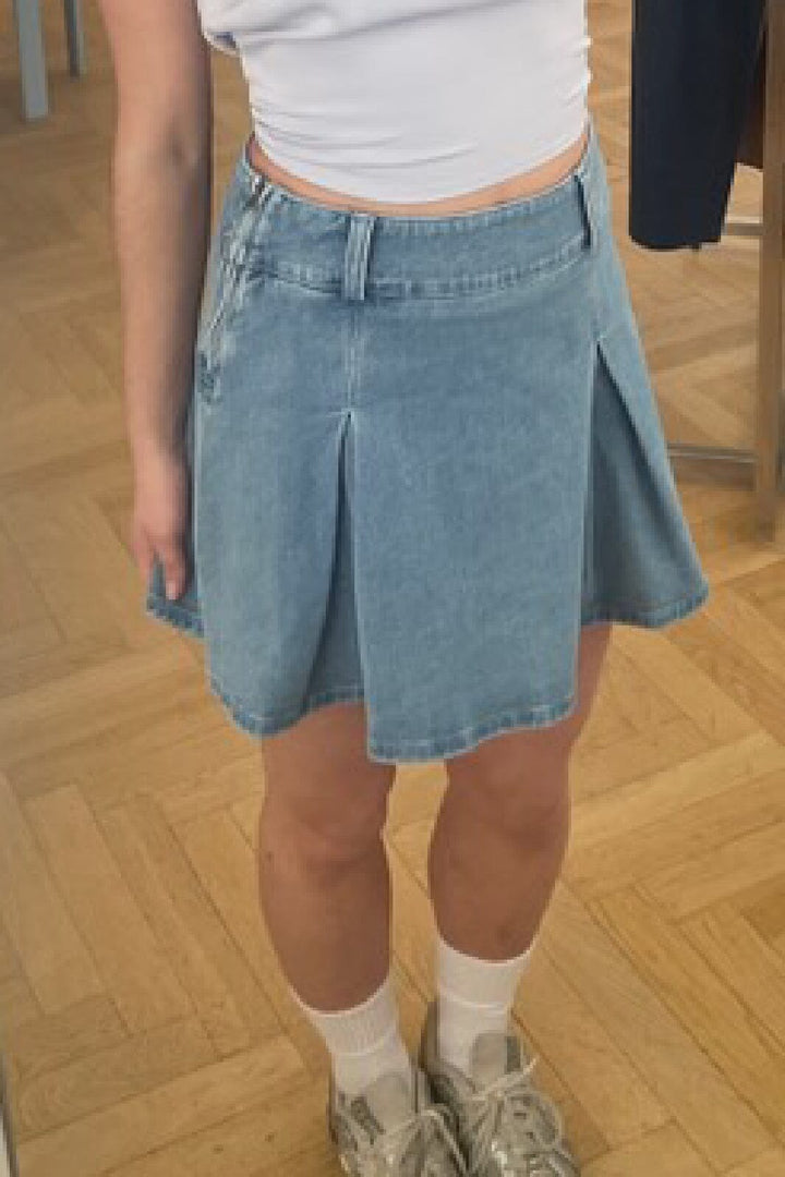 Modström - Mikamd Skirt 58312 - 3371 - Medium Blue Nederdele 