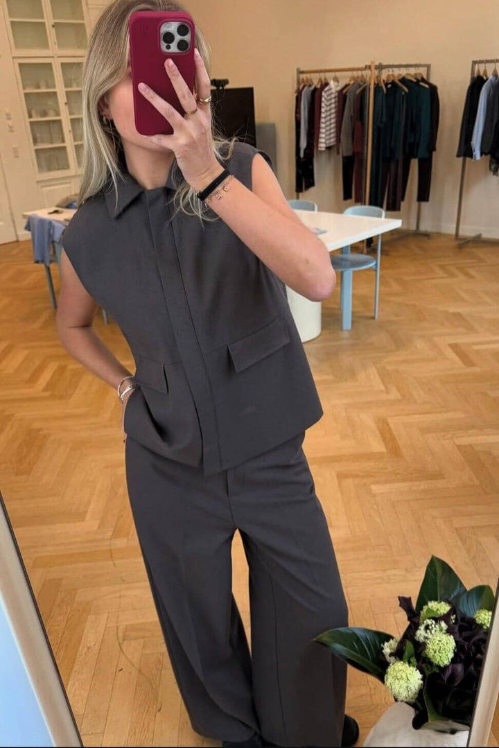 Modström - Primrosemd Vest 58720 - 7061 - Dark Shadow Veste 