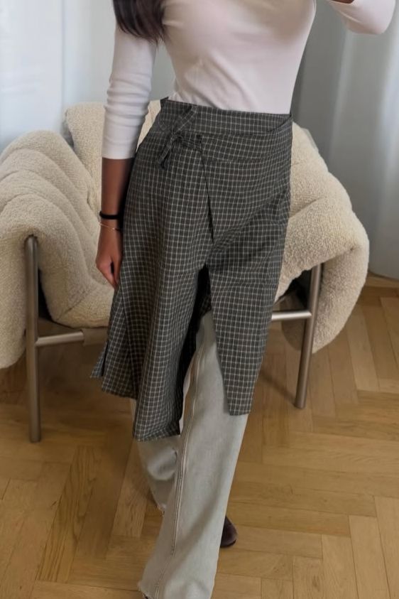 ModströM - Tikkamd Skirt 59969 - 13071 - Bristol Black Check Nederdele 