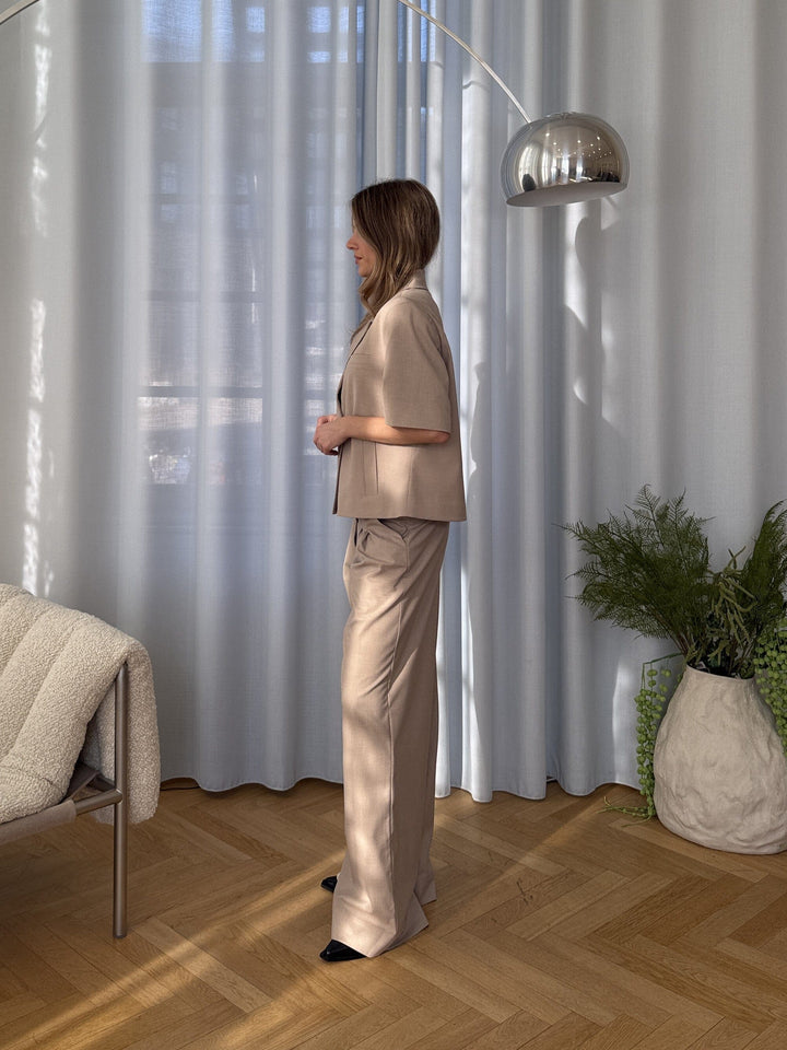 Modström - Tuesdaymd Ss Blazer 59118 - 105 - Beige Melange Blazere 