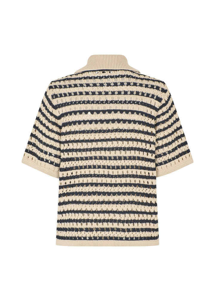 Modström - Vestermd Stripe Cardigan 59052 - 11516 - Navy Summer Sand Cardigans 