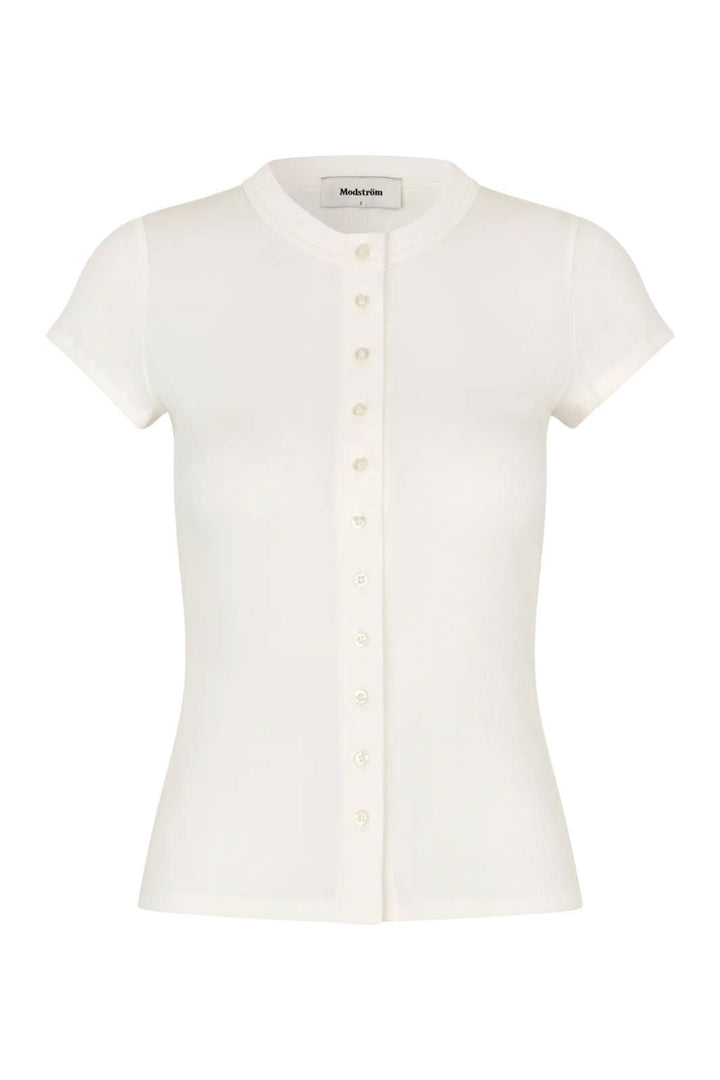 Modström - Vilsonmd T-Shirt 59005 - 4 - Soft White T-shirts 