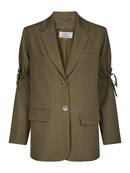 Molly&My x Julie Elgaard - Frida String Structure Blazer 167115 - 176 - Khaki Blazere 