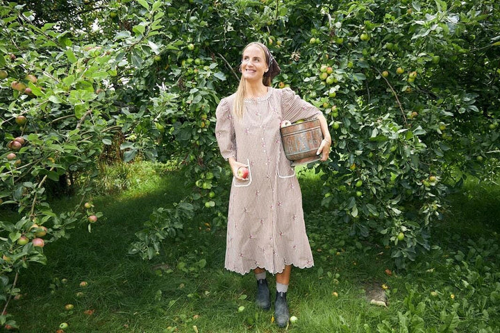 Molly&My x Julie Elsebeth - Inge Dress Dress - Brown Flora Kjoler 