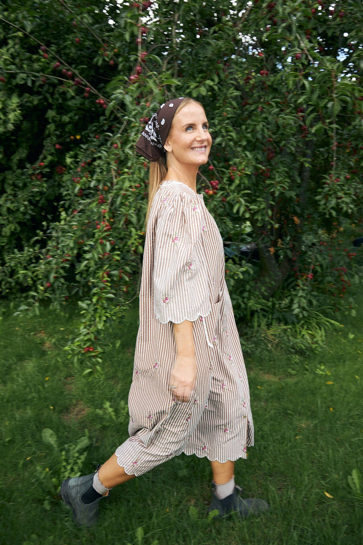 Molly&My x Julie Elsebeth - Inge Dress Dress - Brown Flora Kjoler 