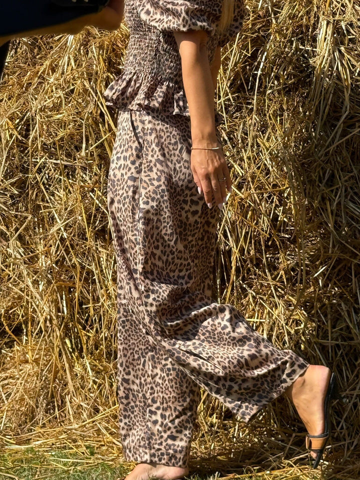 Molly&My x Julie Elsebeth - Rido Pant Pants - Leopard Bukser 