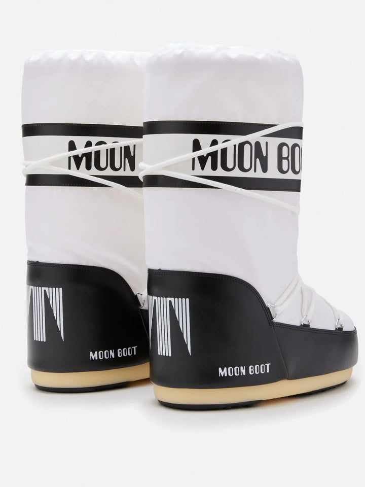 Moon Boot - Mb Icon Nylon Jr 80d1400440 - Na02black/White Støvler 