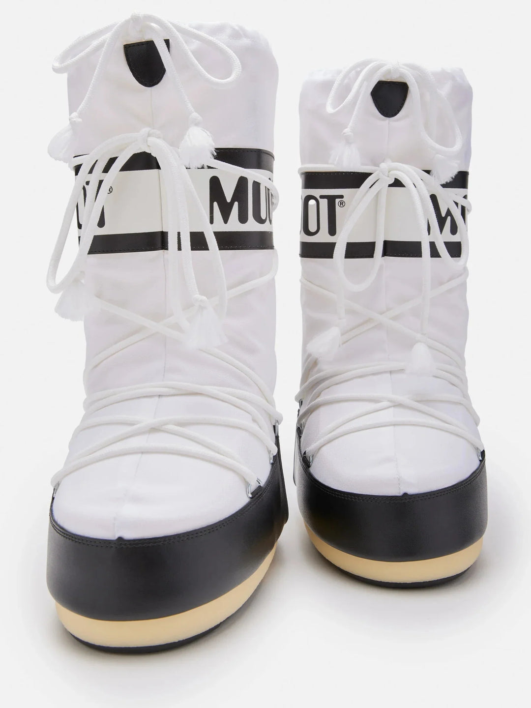 Moon Boot - Mb Icon Nylon Jr 80d1400440 - Na02black/White Støvler 