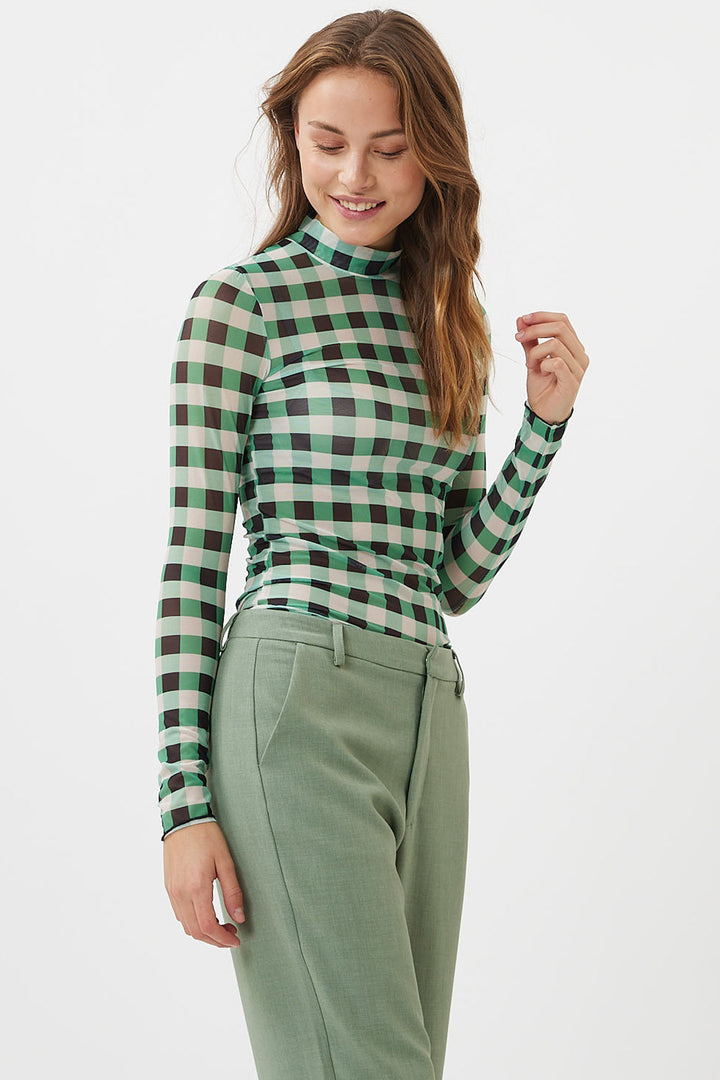 Moves by Minimum - Filana Long Sleeved Blouse - Greenbriar Bluser 