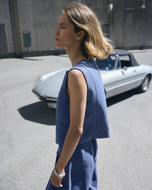 MSCH Copenhagen - Mschfrode Waistcoat 19661 - Vintage Indigo Veste 