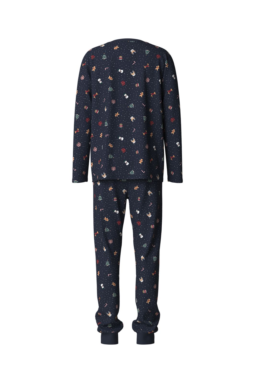 Name It - Nanvismas Ls Nightset - 5124797 Navy Blazer Christmas
