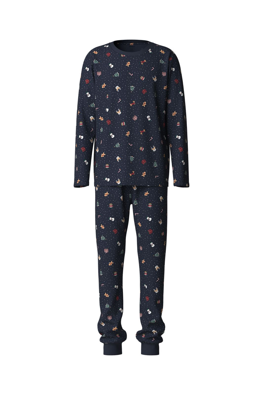 Name It - Nanvismas Ls Nightset - 5124797 Navy Blazer Christmas