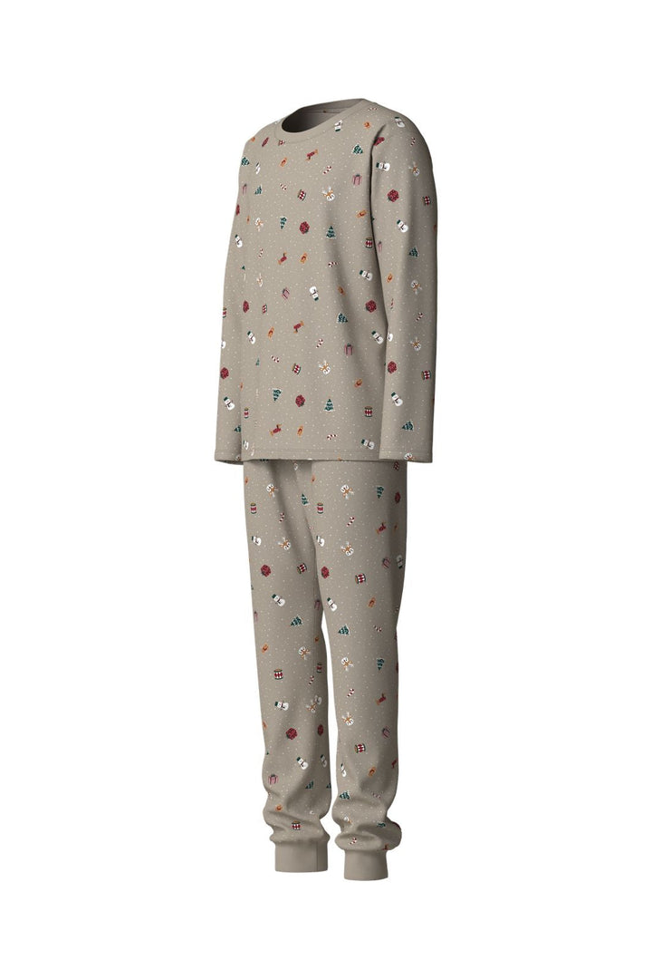 Name It - Nanvismas Ls Nightset - 5160344 Pure Cashmere Christmas