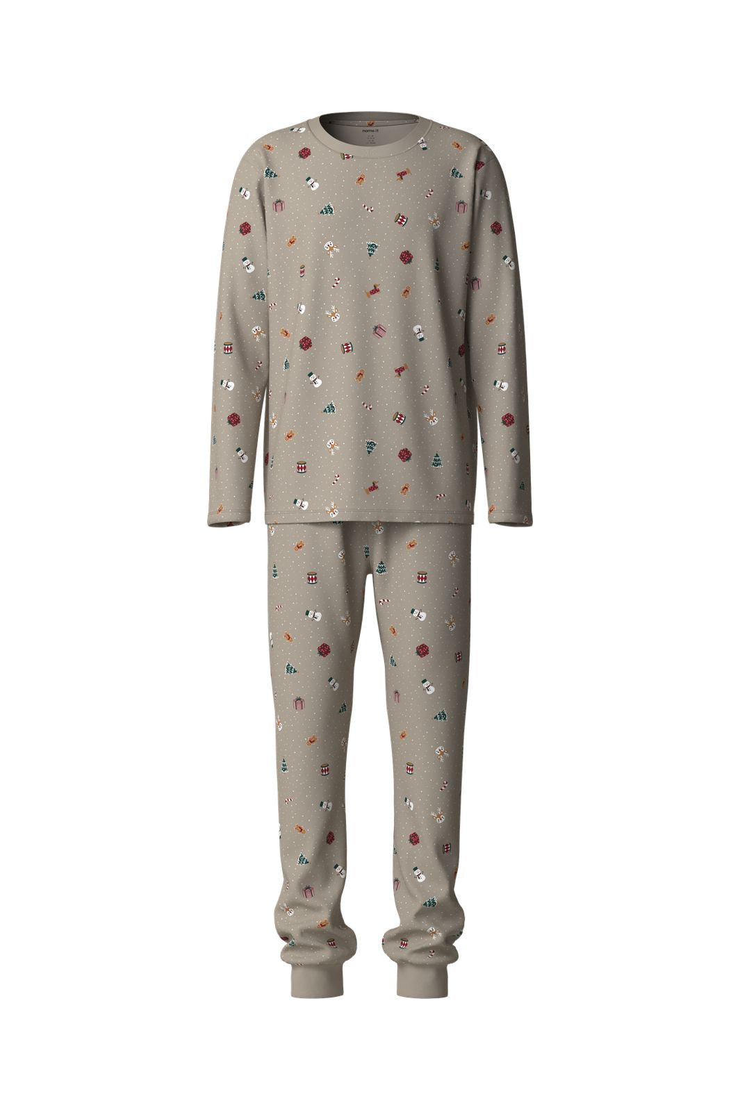 Name It - Nanvismas Ls Nightset - 5160344 Pure Cashmere Christmas