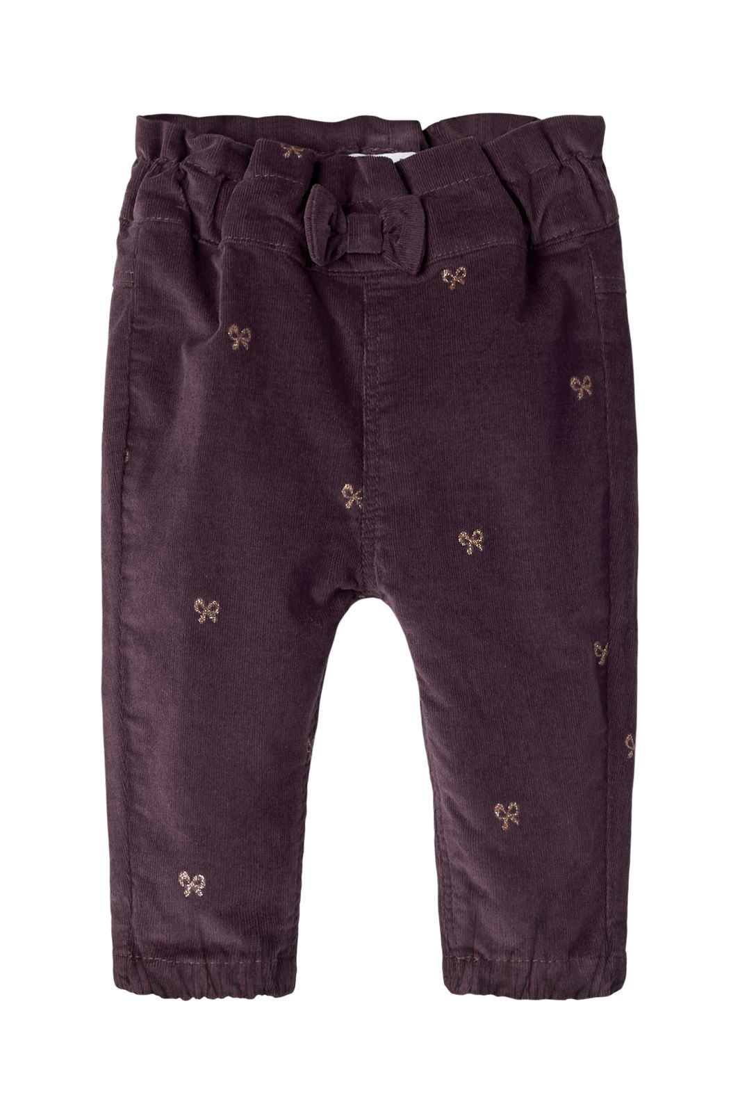 Name It - Nbfbella  Cord Pant 4510-Yt - 5117493 Catawba Grape Glitter Bows