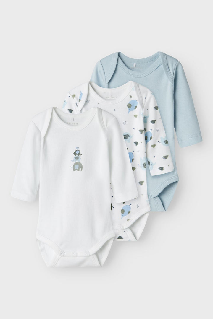 Name It - Nbmbody Ls Baby Elephant - 4585408 Baby Blue