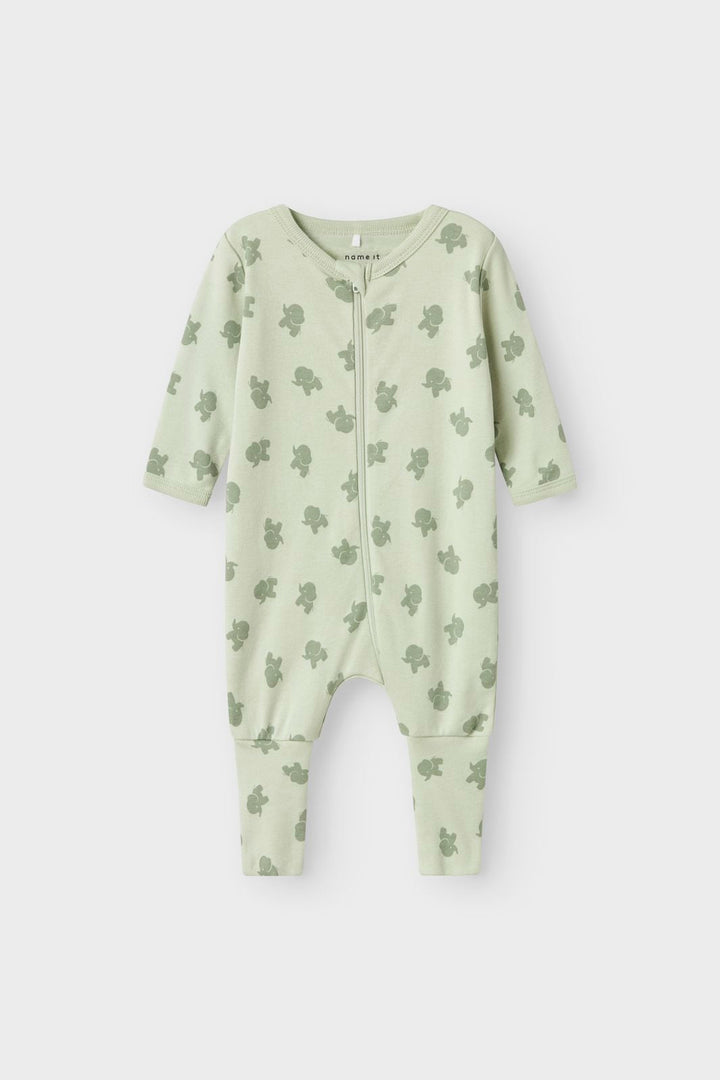 Name It - Nbmnightsuit Zip Ff Sea Elephant - 4737148 Sea Foam